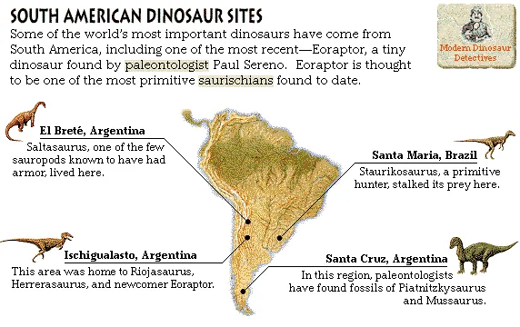 South American Dinosaur Sites