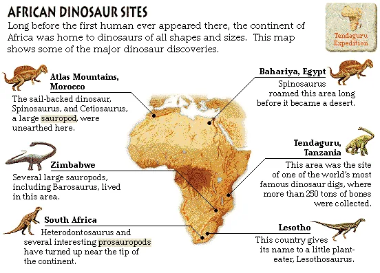 African Dinosaur Sites
