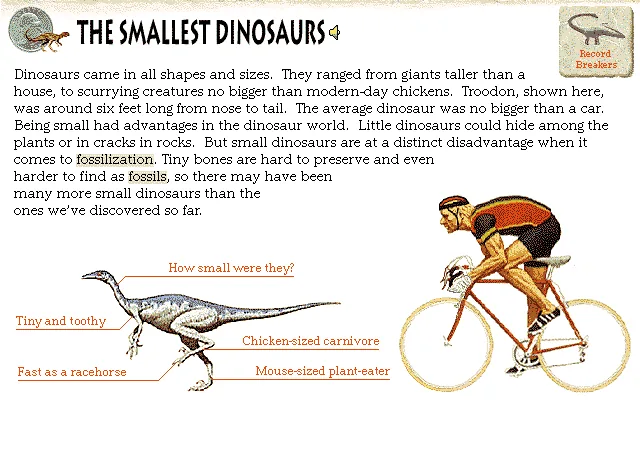 The Smallest Dinosaurs